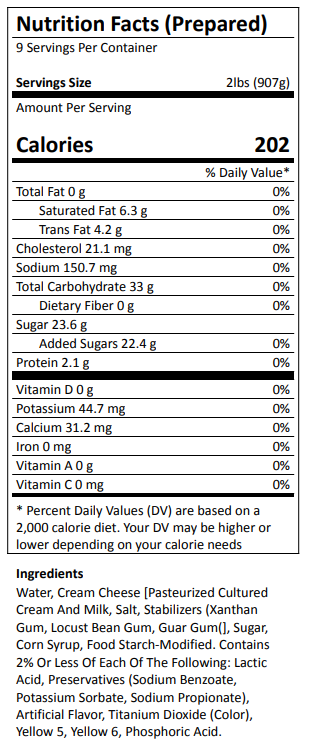 Cheese Pie, Cake & Pastry Filling