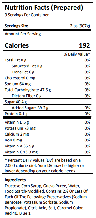 Guava Cake & Pastry Filling