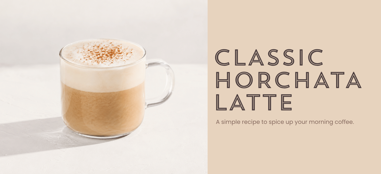 Easy Horchata Latte Recipe