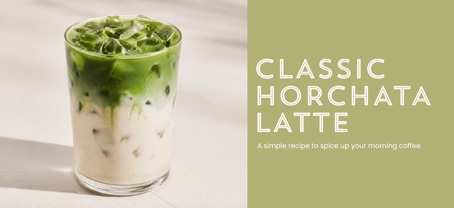 Iced Matcha Horchata Recipe